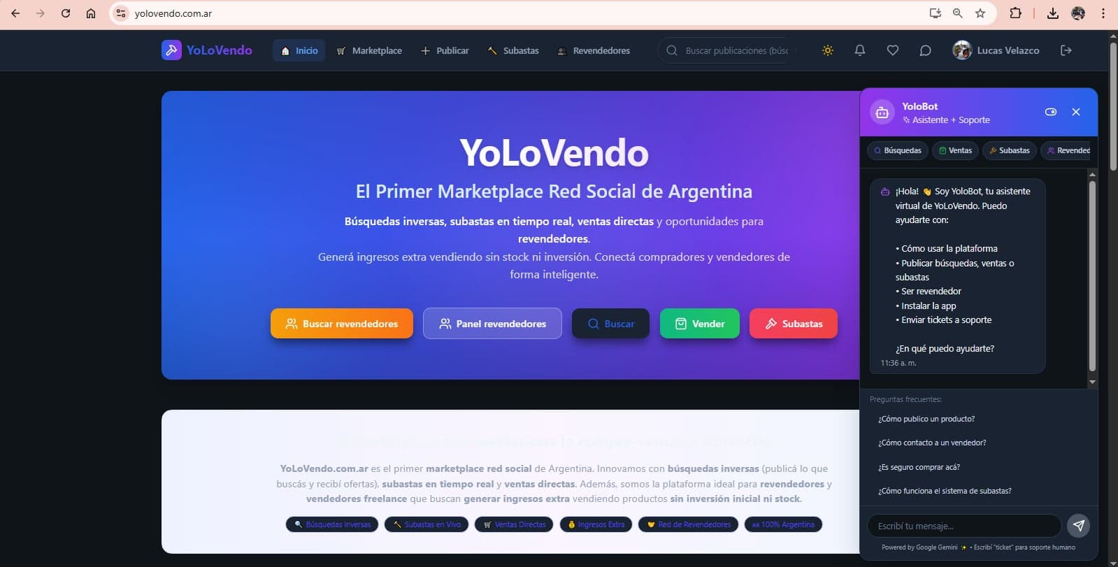 YoLoVendo – Marketplace colaborativo | Búsqueda de socio inversor